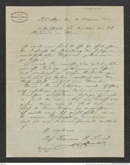 Nachlass Franz Steindachner, Brief von Francisco R. Simek an Franz Steindachner (10.02.1904), Inv.Nr. 485.01, Seite 1